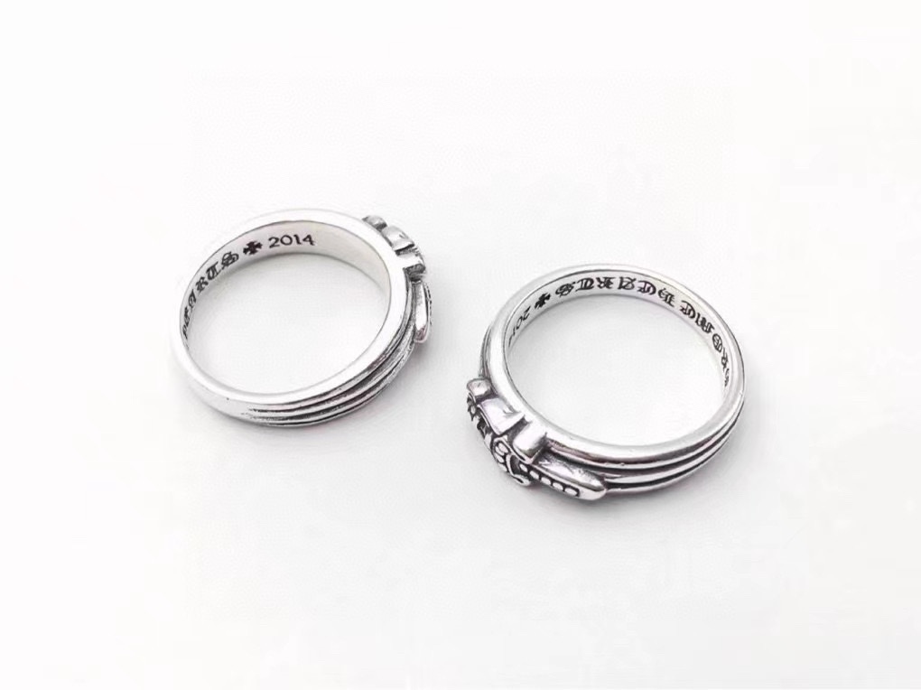 精工版本 chromehearts 克罗心十字架宝剑戒指❤ 古银工艺 开模 男女指环 情侣对戒,朋克戒指 摇滚嘻哈潮流风格,复古元素 官网同款 2