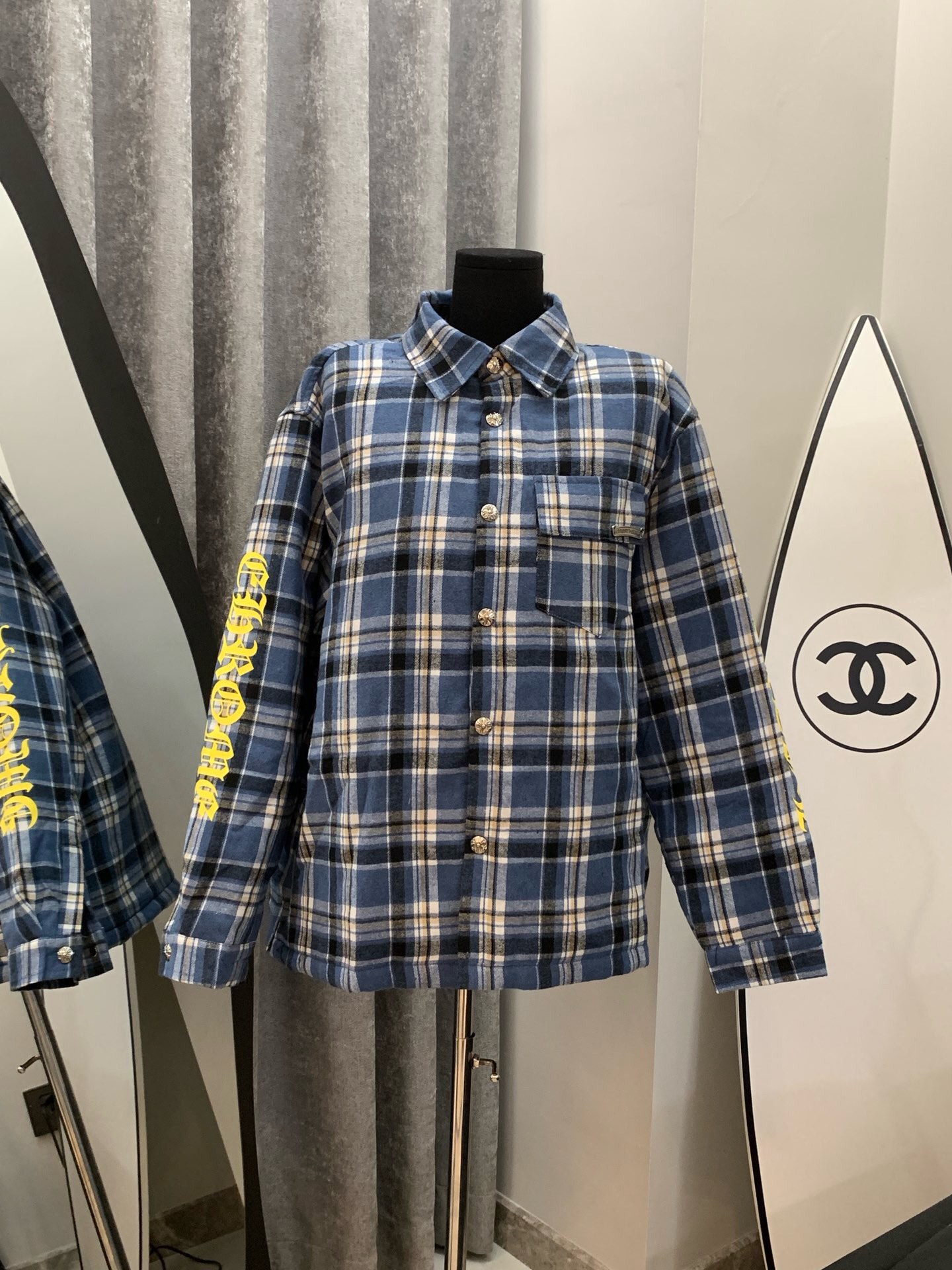 Chrome Hearts Plaid Quilted Overshirt - Comprehensive 3