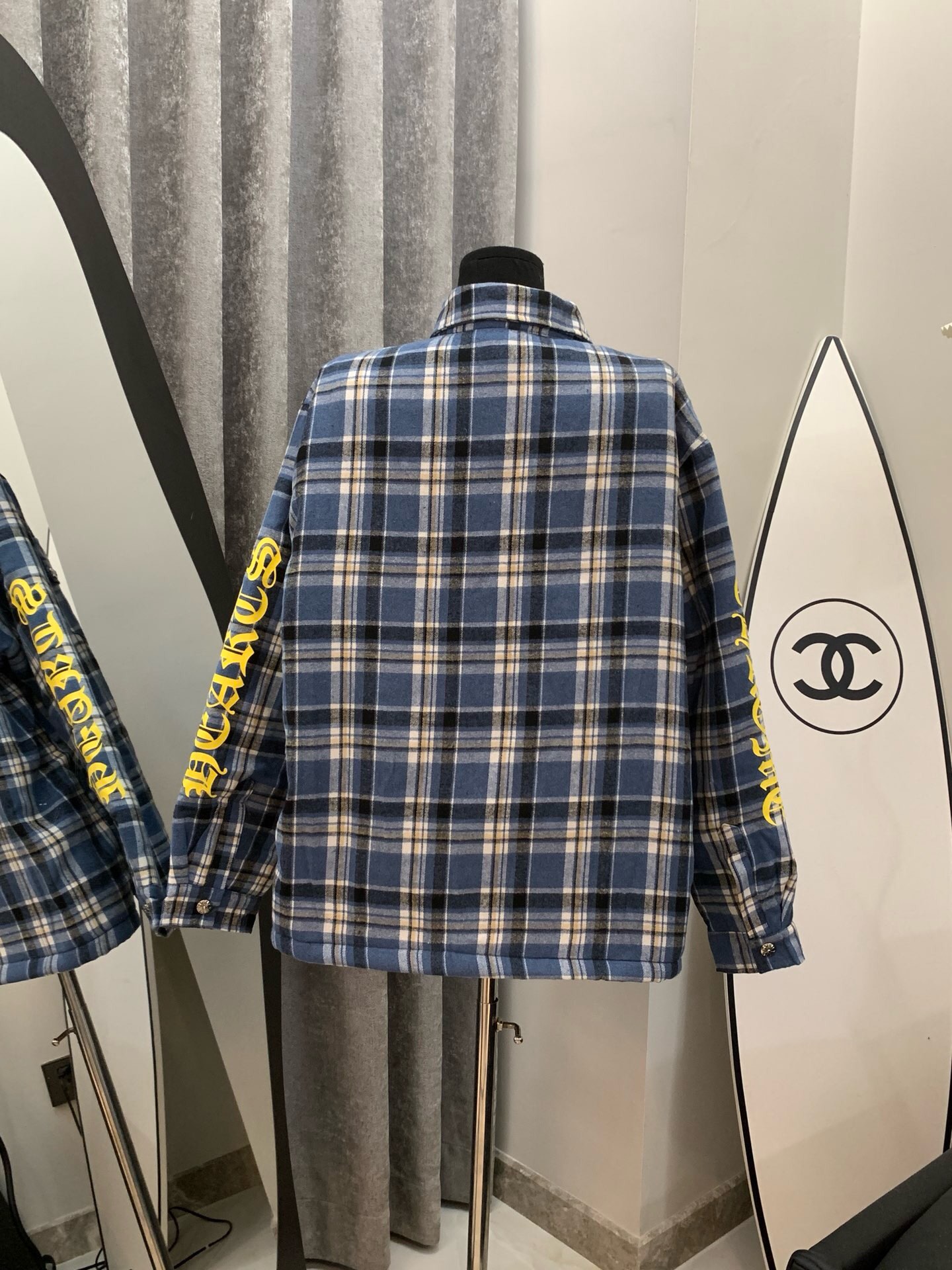 Chrome Hearts Plaid Quilted Overshirt - Comprehensive 4