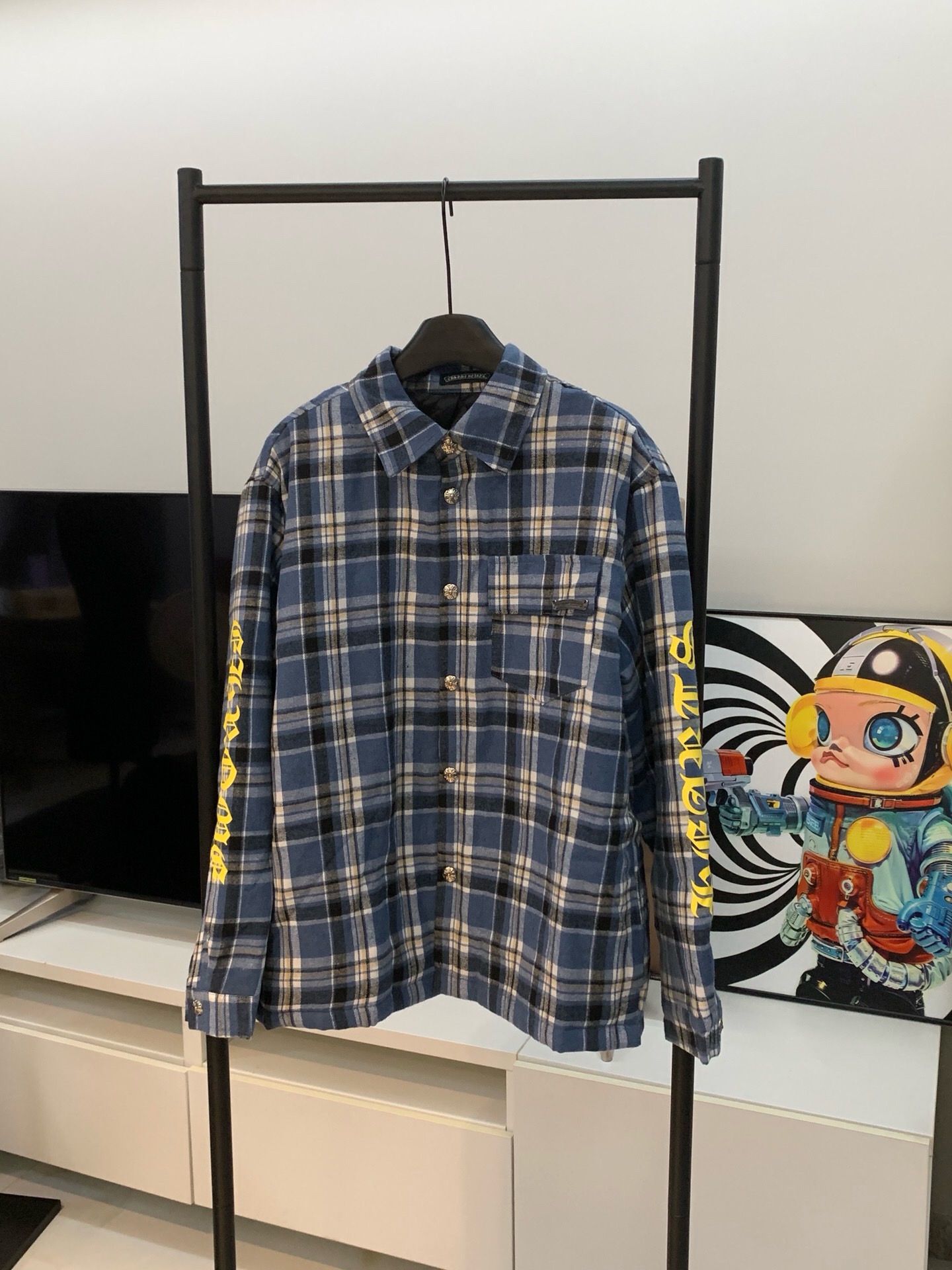 Chrome Hearts Plaid Quilted Overshirt - Comprehensive 5