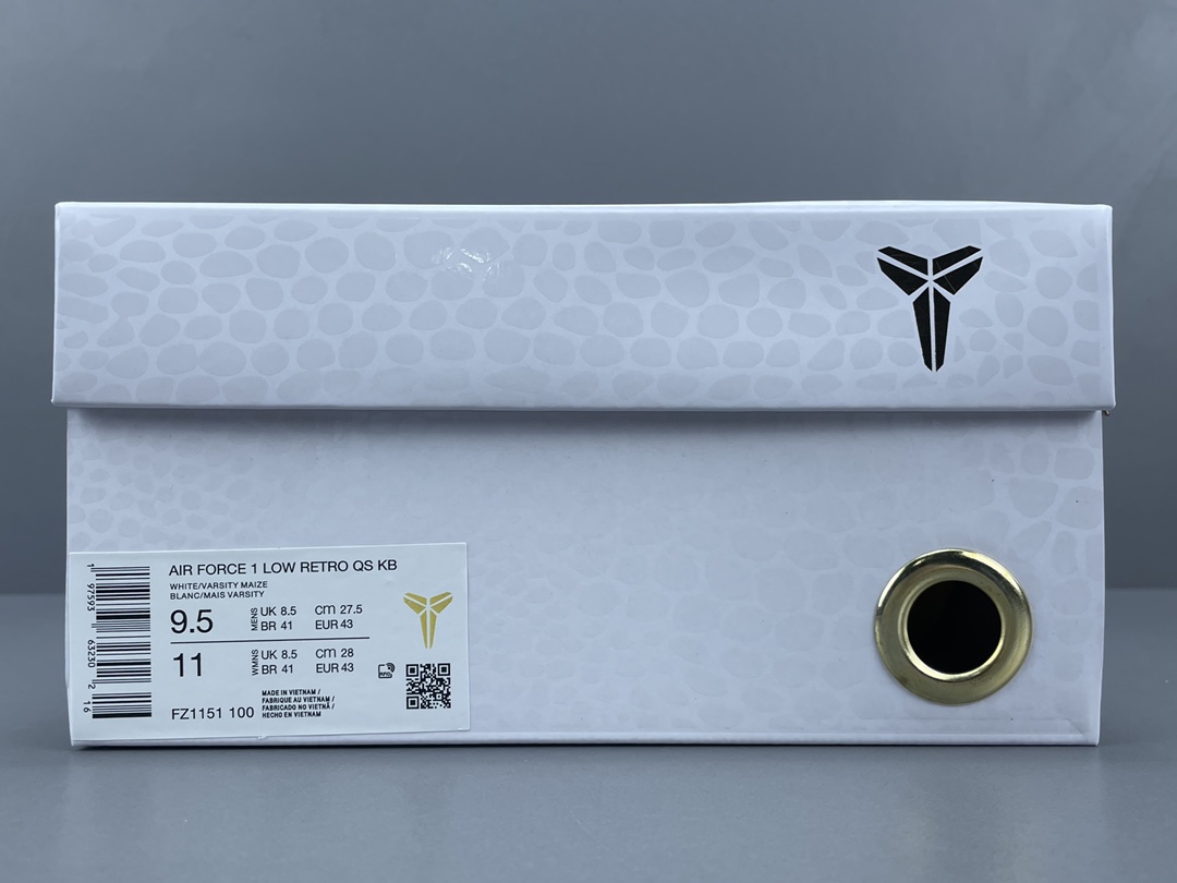 【纯原版 空军科比联名】Kobe Bryant x Nike Air Force 1 舒适百搭 防滑耐磨