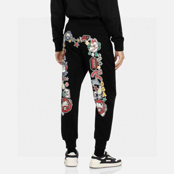 Evisu Kleding Broek Afdrukken Herfstcollectie Casual