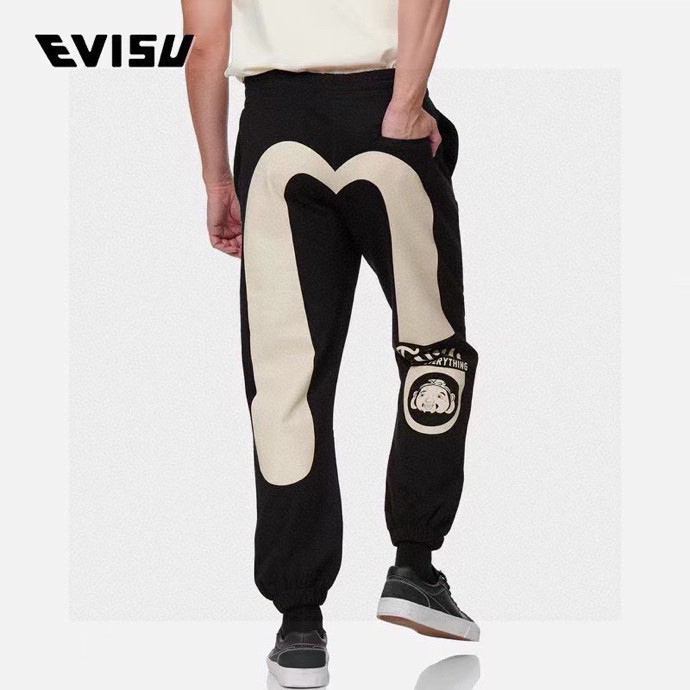 Evisu Kleding Broek Afdrukken Mannen Vintage