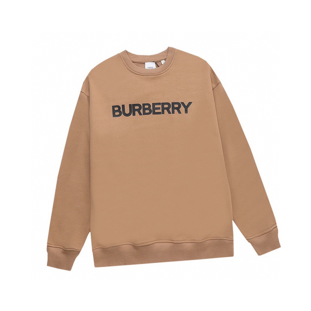 巴宝莉/Burberry 秋冬新品 经典字母压胶圆领卫衣 高端大气完美演绎