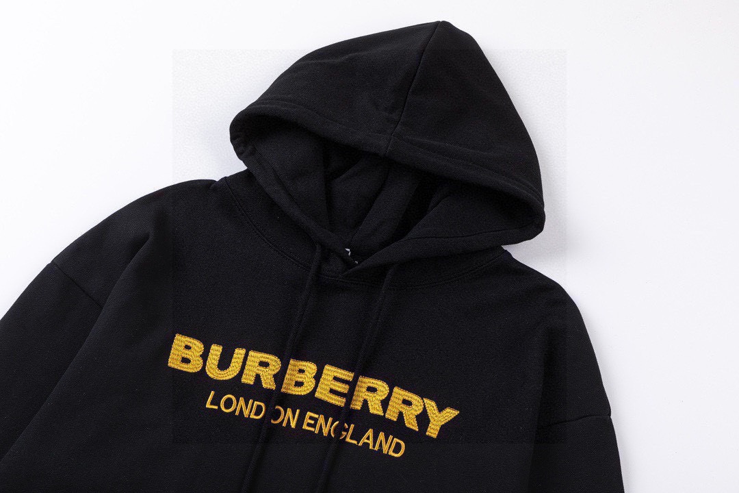 巴宝莉/Burberry 秋冬新款 字母logo刺绣连帽卫衣