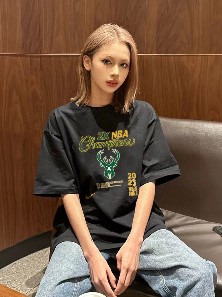 Nike NBA Series Short Sleeve T-Shirts: Unisex Loose Fit with High-End Details - 图片 1