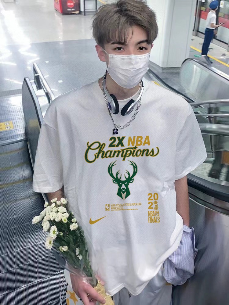 Nike NBA Series Short Sleeve T-Shirts: Unisex Loose Fit with High-End Details - 图片 4