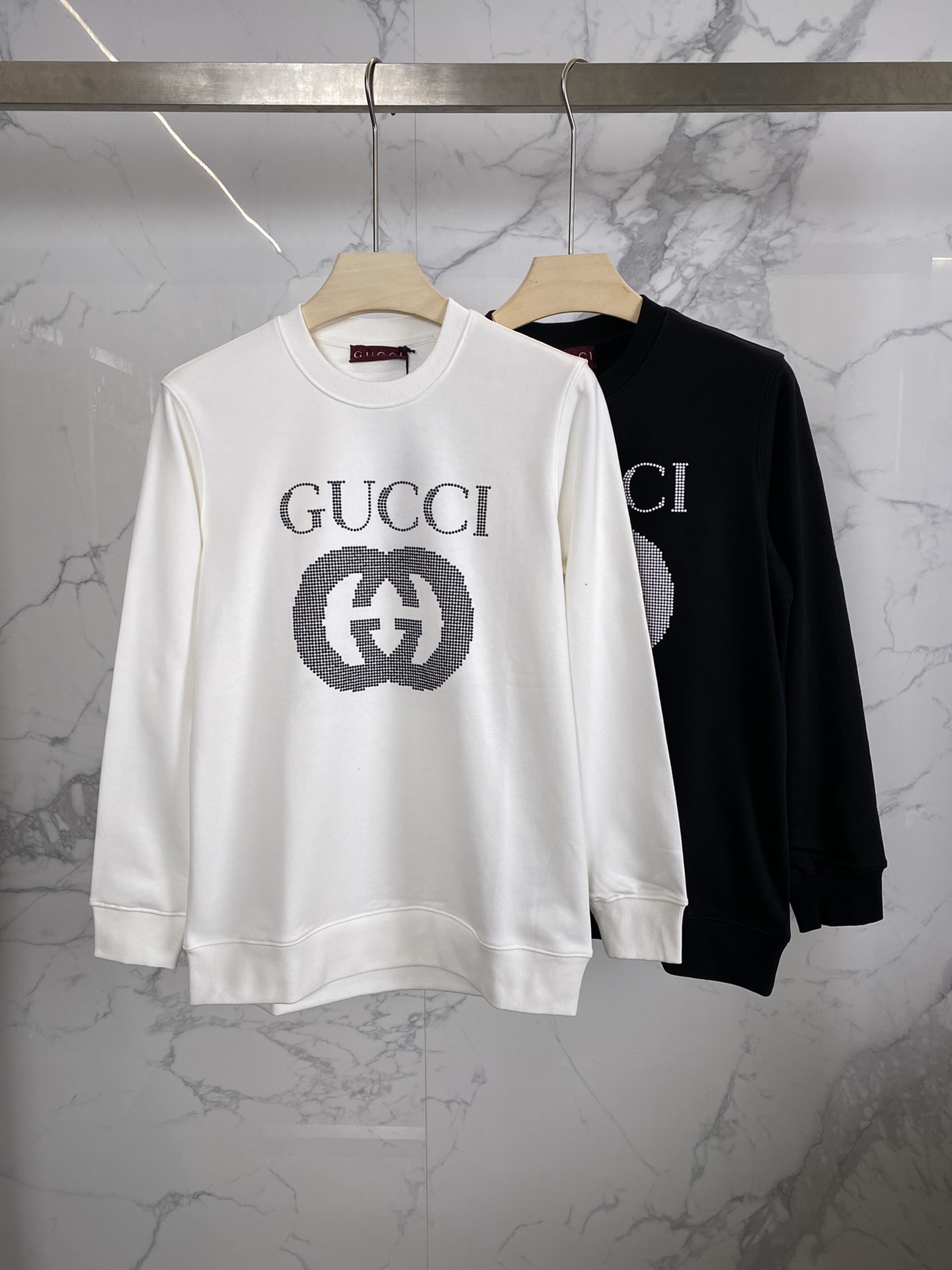 Gucci Clothing Sweatshirts Black White Cotton Fall/Winter Collection