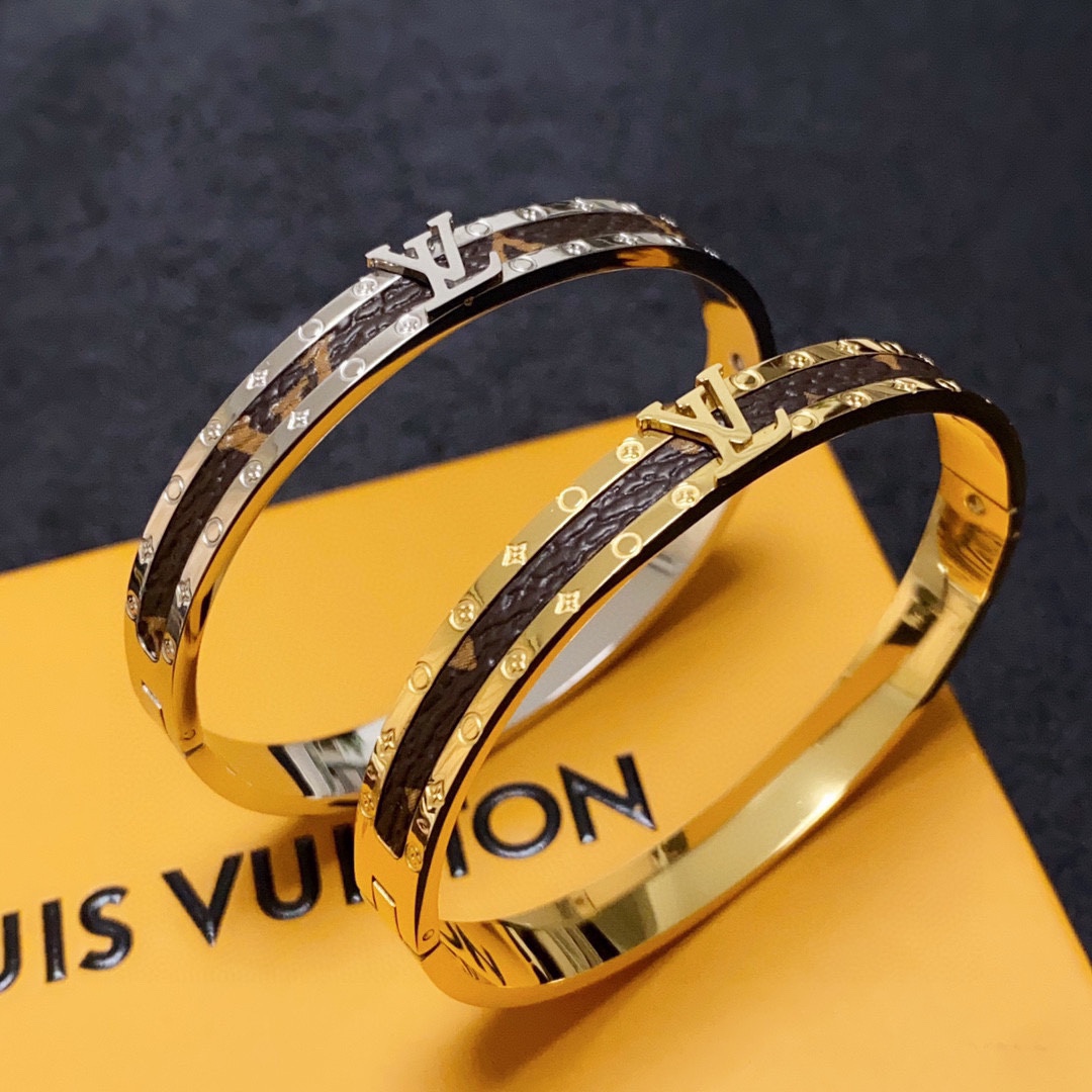 Louis Vuitton Printed Leather Slim Bracelet - Comprehensive
