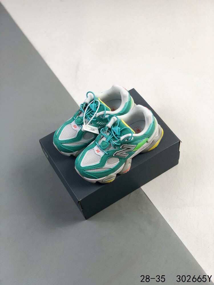 图片[2]-New Balance/新百伦 公司级 9060系列 童鞋版本上线,潮爹潮妈追寻的单品!!采用反绒面革及透气斜纹帆布料拼接鞋面材质，中底嵌入ABZORB缓震科技材料及后跟嵌入TPU装饰条稳固❗️ 复古爱好者看过来,全新配色!全新NB新百伦New Balance 9060\”Driftwood Castlerock\”系列复古百搭老爹风小象蹄休闲运动跑步鞋“浮木棕深灰 P类型：童鞋 版本：公司级 尺码：28 29 30 31 32 33 34 35-选品中心