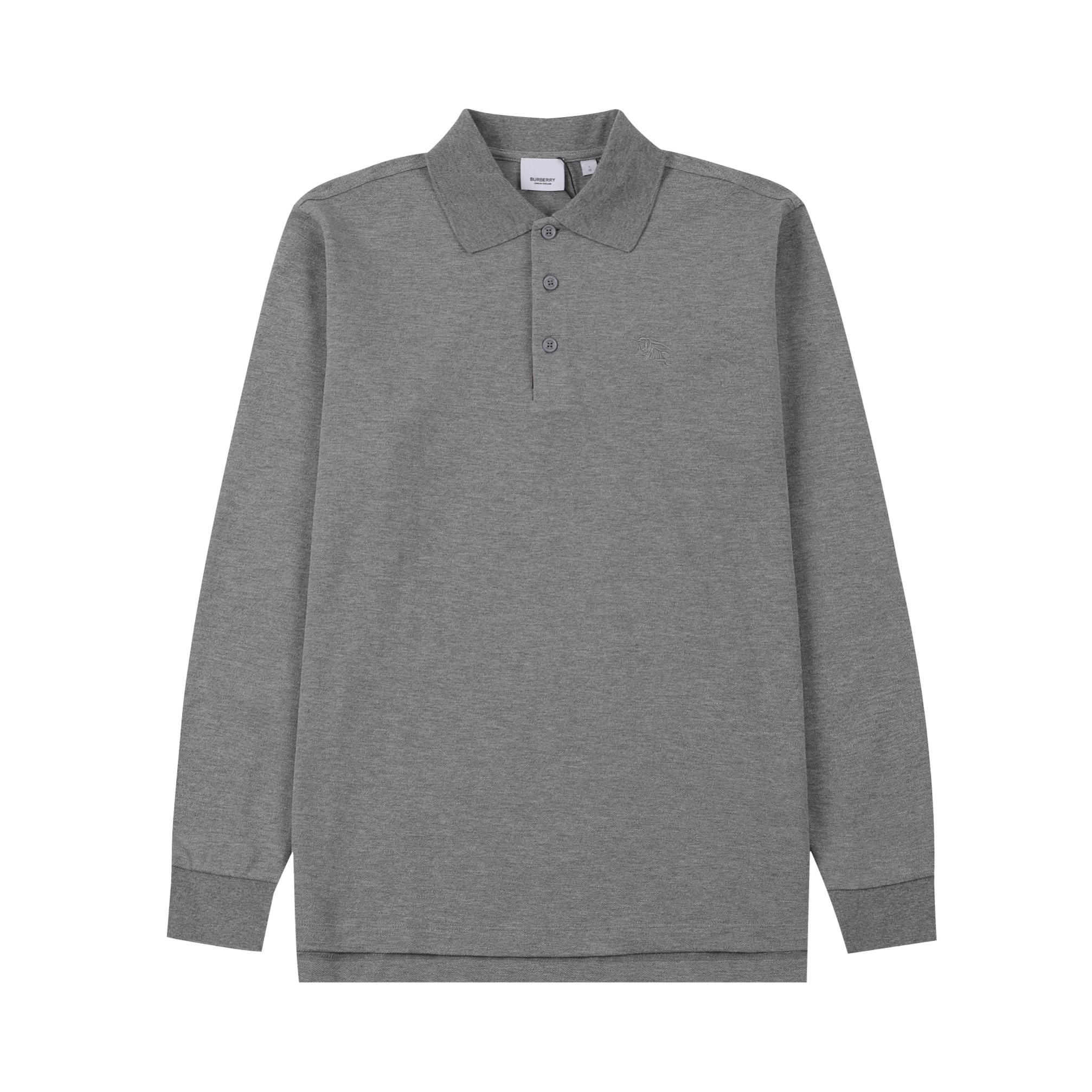 BBR Burberry* 2024AW Otoño/Invierno Polo de manga larga con cuello nuevo, bordado clásico de caballo de guerra, tapeta …