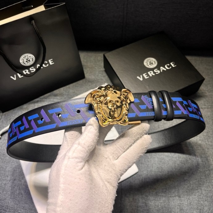 VERSACE belt versace， 4.0㎝ ： Silver Baroque ， 。 Medusa 。 — photo 5