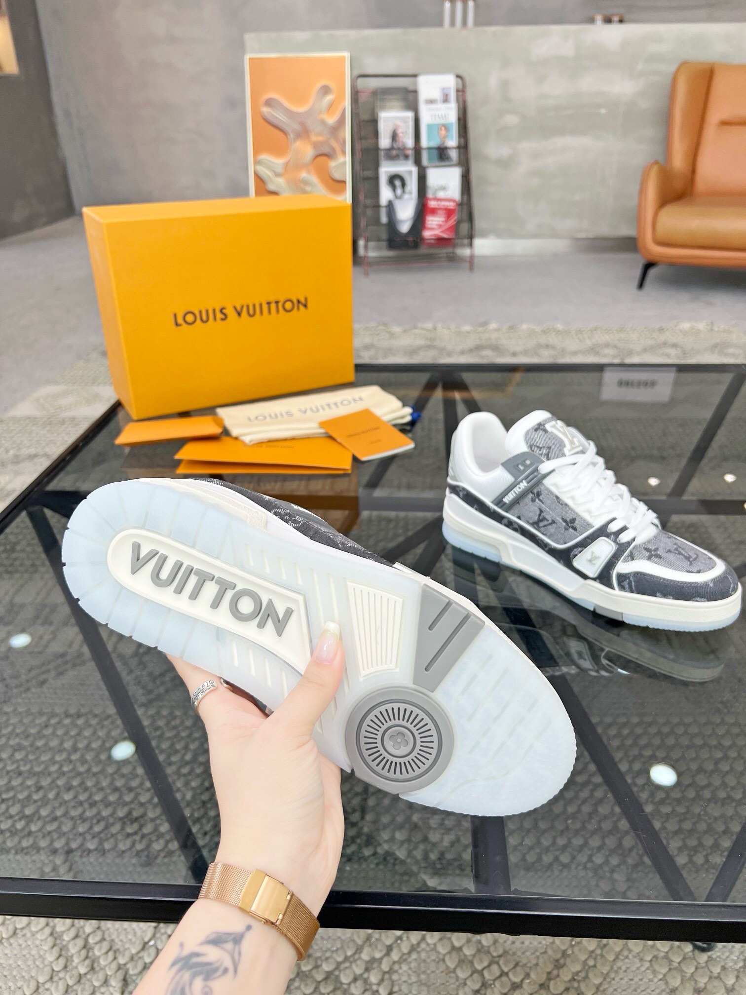 Louis Vuitton Haute Couture Classic Luxury Leather Shoe Loafer Shoes 9
