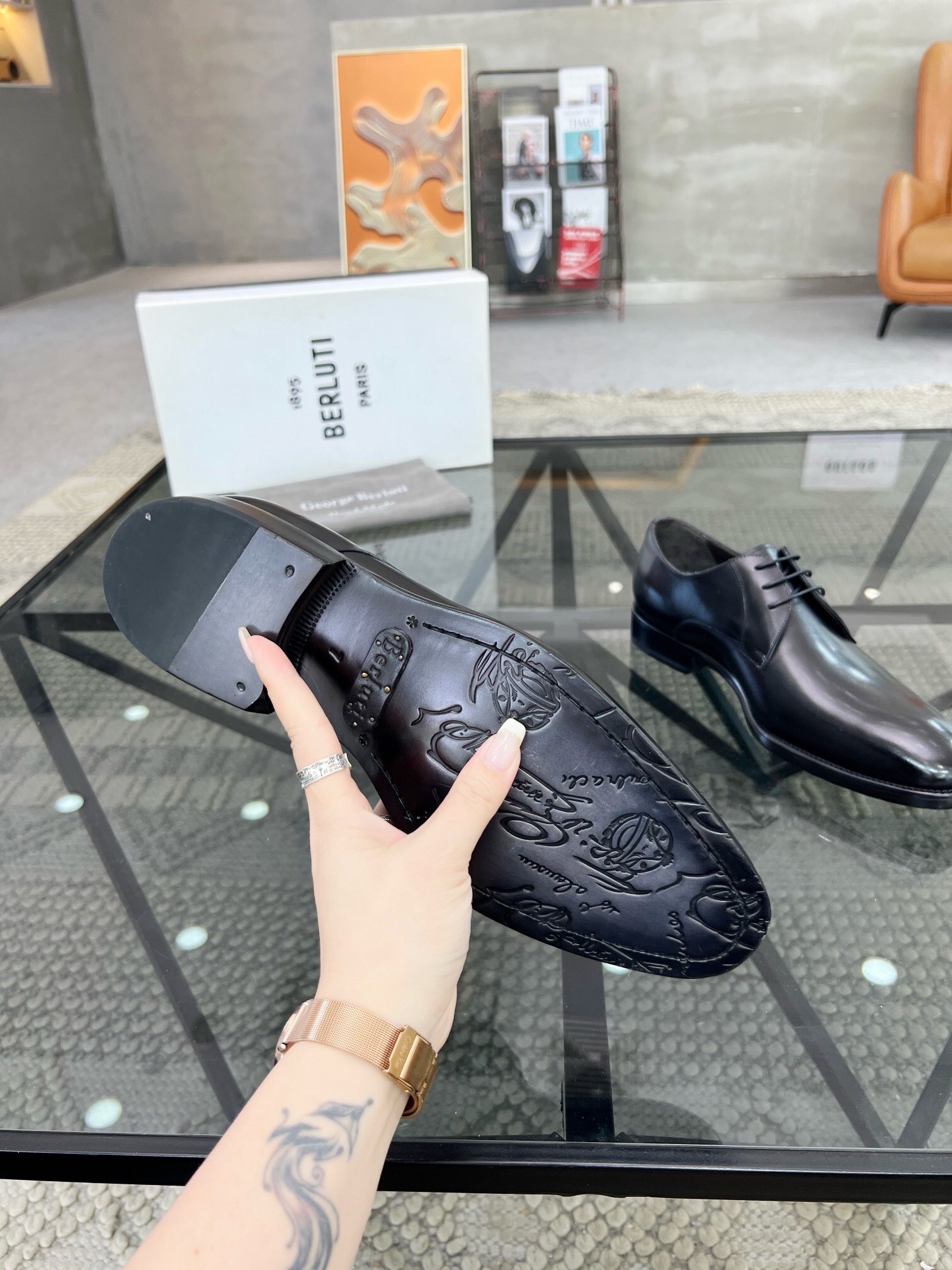 Berluti Shoe Collection crafted with premium materials and signature 9