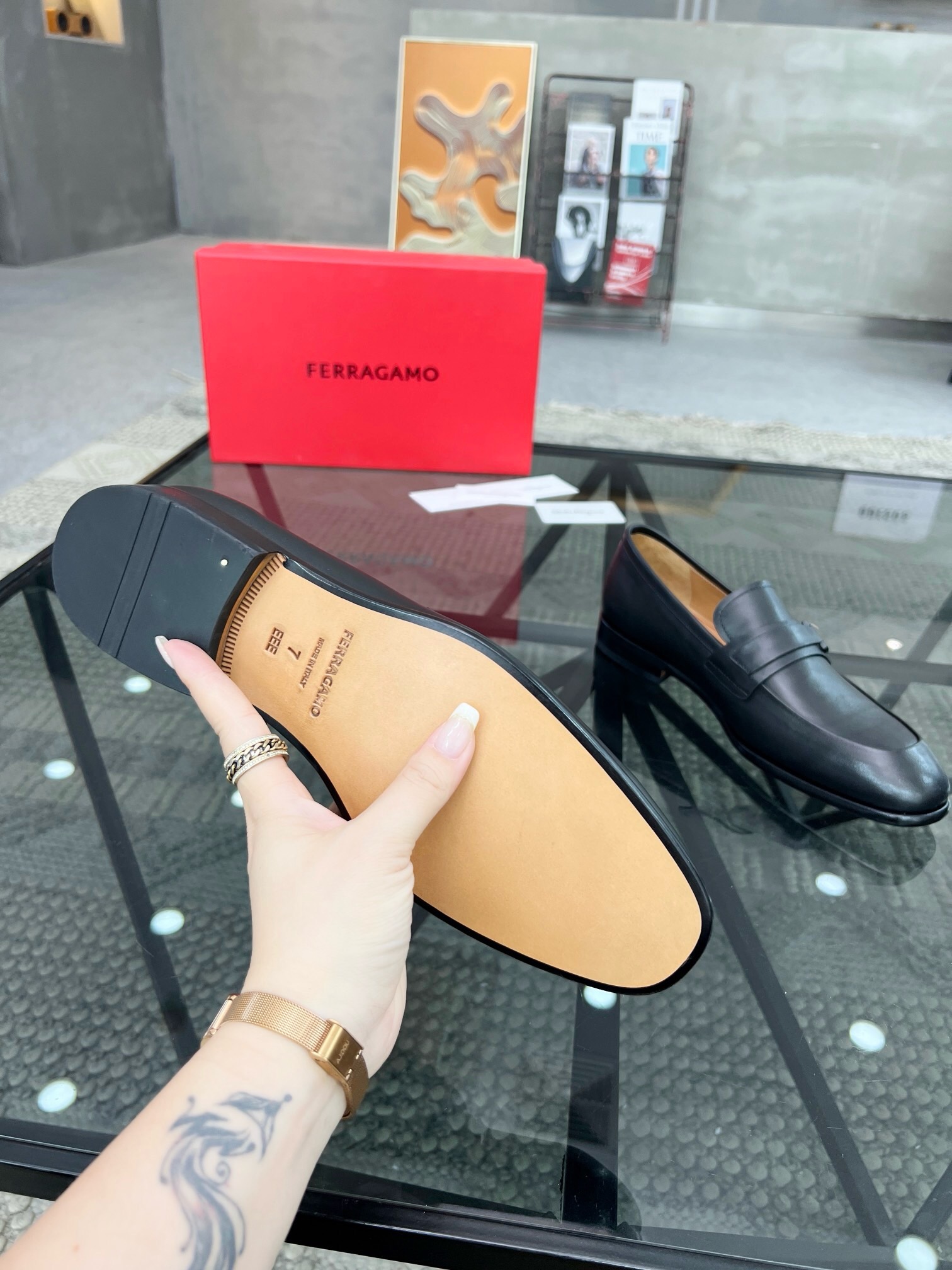 Ferragamo Classic Luxury Leather Shoe Loafer Ref.50CBAC9C 9