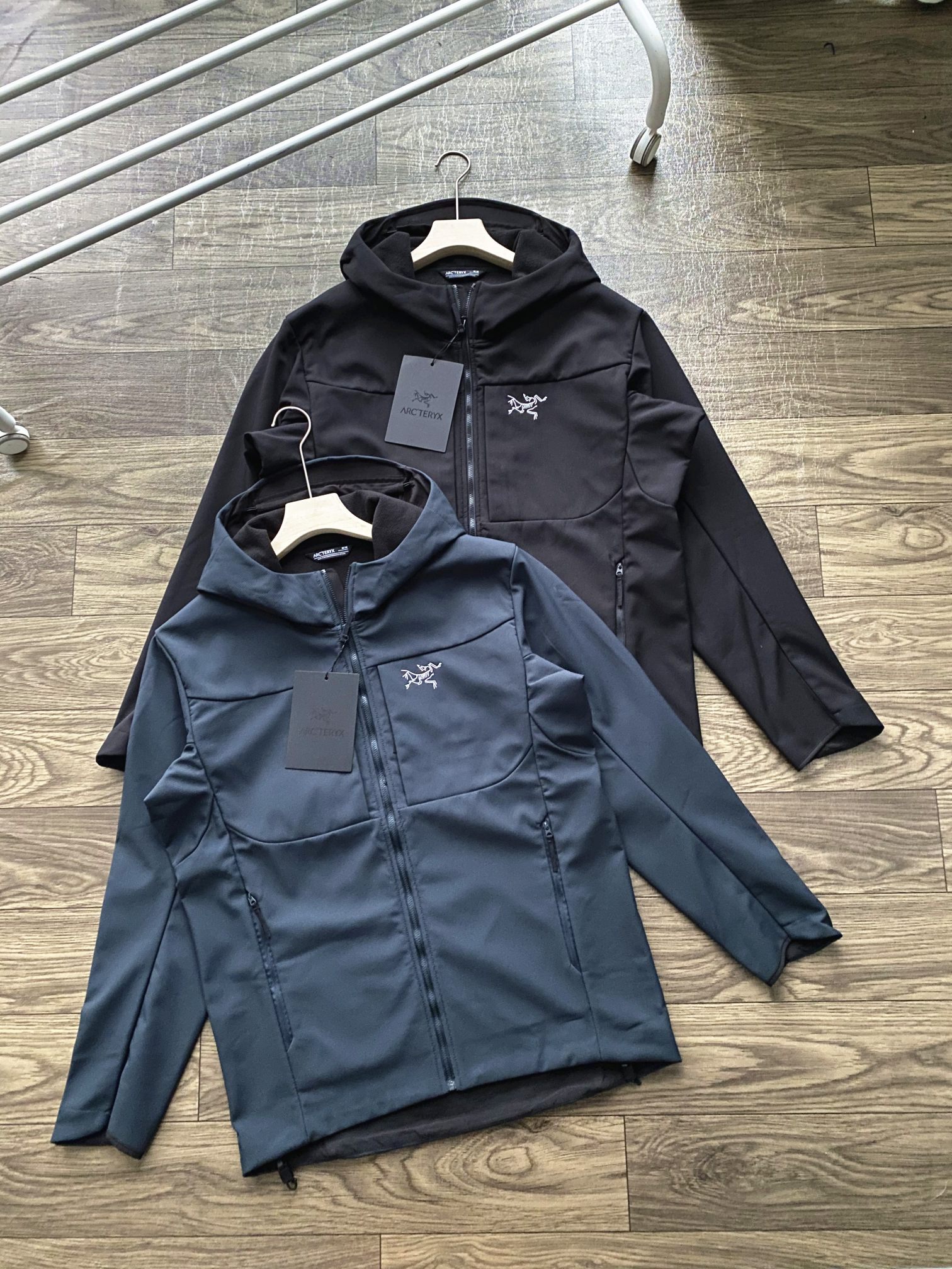 Arcteryx Kleding Jas &Jassen Zwart Groen Splijten