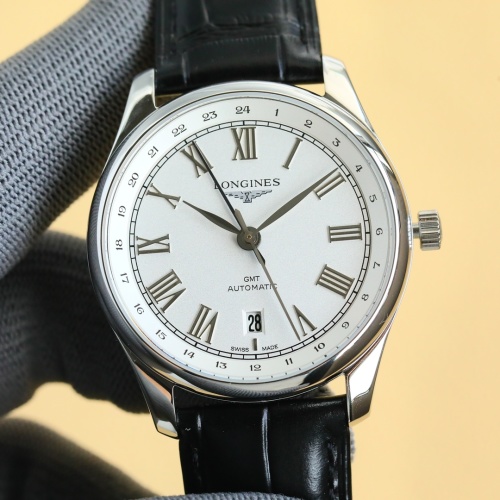 Longines Master Collection GMT Automatic Men's Watch, 40mm, Leather Strap 1 Longines Master Collection GMT Automatic Men's Watch, 40mm, Leather Strap