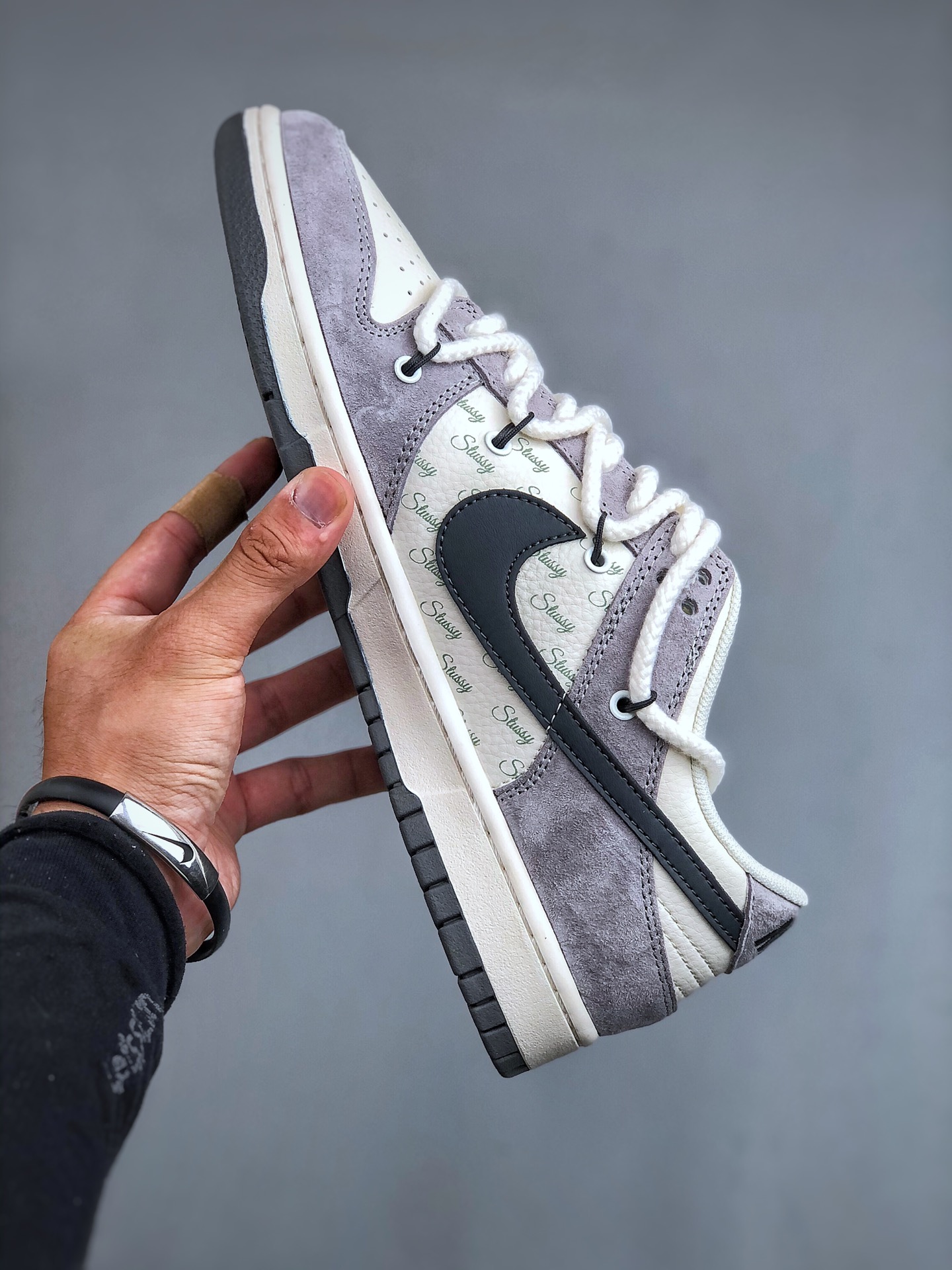Nike SB Dunk Low Stussy Sneakers - Grey/White, Premium Quality, Sizes 36-45 3 i1730052143 228 1