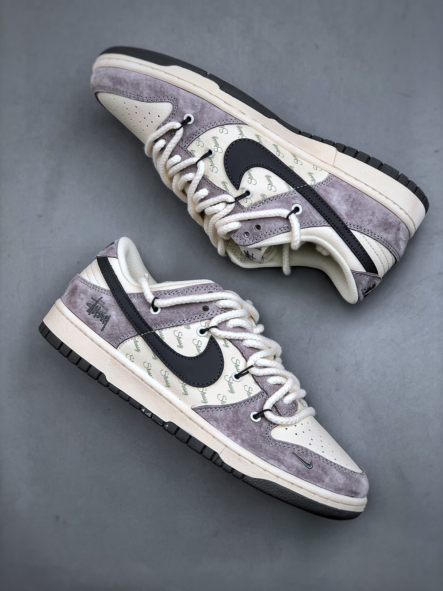 Nike SB Dunk Low Stussy Sneakers - Grey/White, Premium Quality, Sizes 36-45 10 i1730052143 2972 8