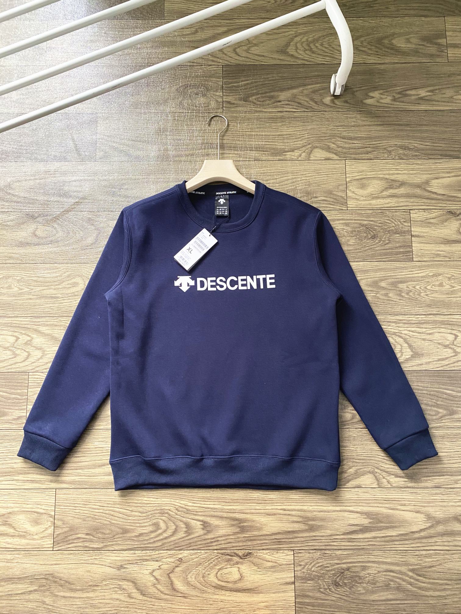 Descente Kleding Sweatshirts Zwart Blauw Donkerblauw Afdrukken Mannen Breien Silicagel Herfst/winter collectie