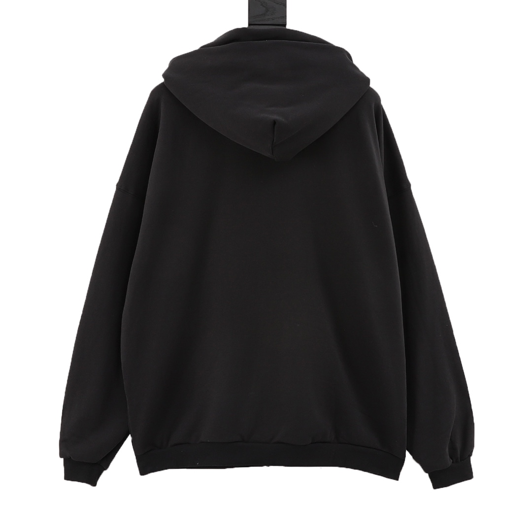 Balenciaga/巴黎世家 假两件披肩连帽拉链外套