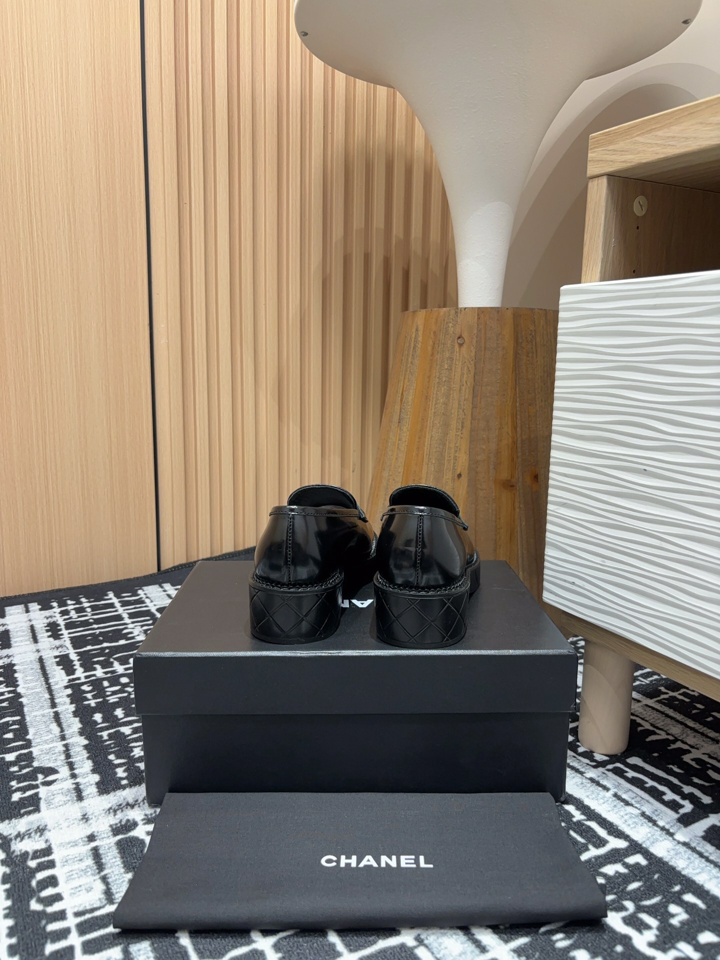 Chanel Haute Couture Classic Luxury Leather Shoe Loafer Shoes 6