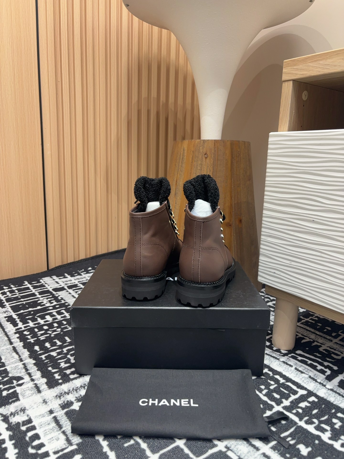 Chanel Haute Couture Classic Luxury Leather Shoe Loafer Shoes Ref 6