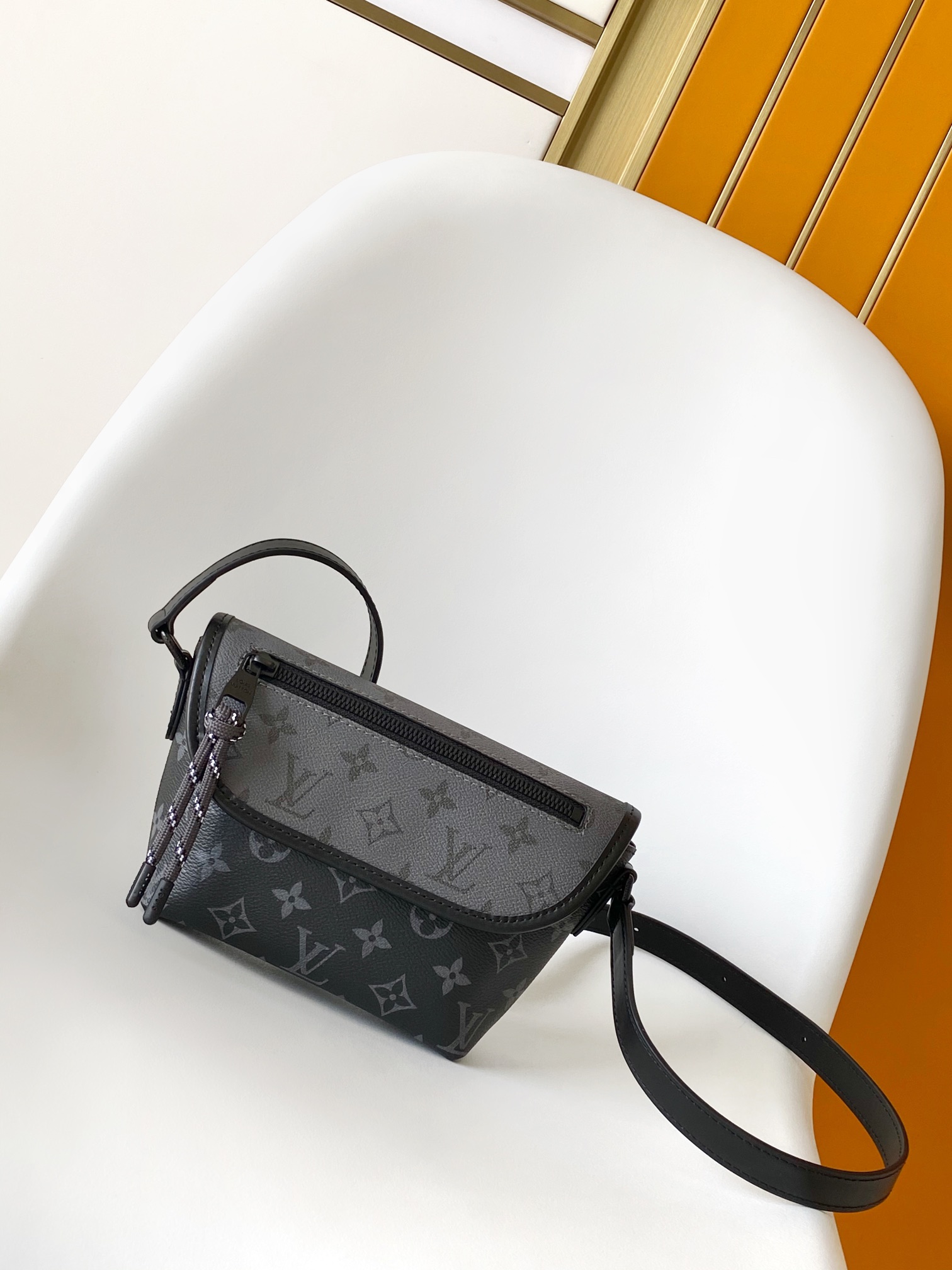 Louis Vuitton Pulse Mini Bag Monogram Eclipse Coated Canvas Small Size 2 i1730268457 8532 0