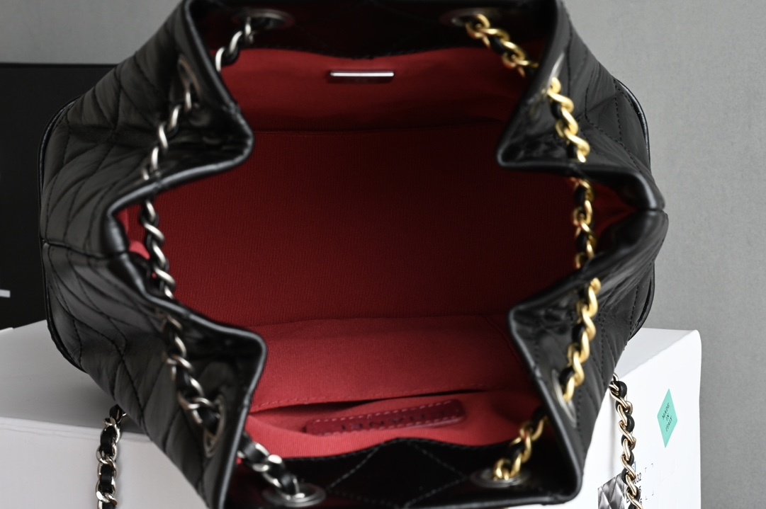 白金版▪️正品级 包装如图全新版本到货‼️ℂℋᎯℕℰℒ 𝑔𝑎𝑏𝑟𝑖𝑒𝑙𝑙𝑒经典流浪 双肩包 ✧ 黑专柜售