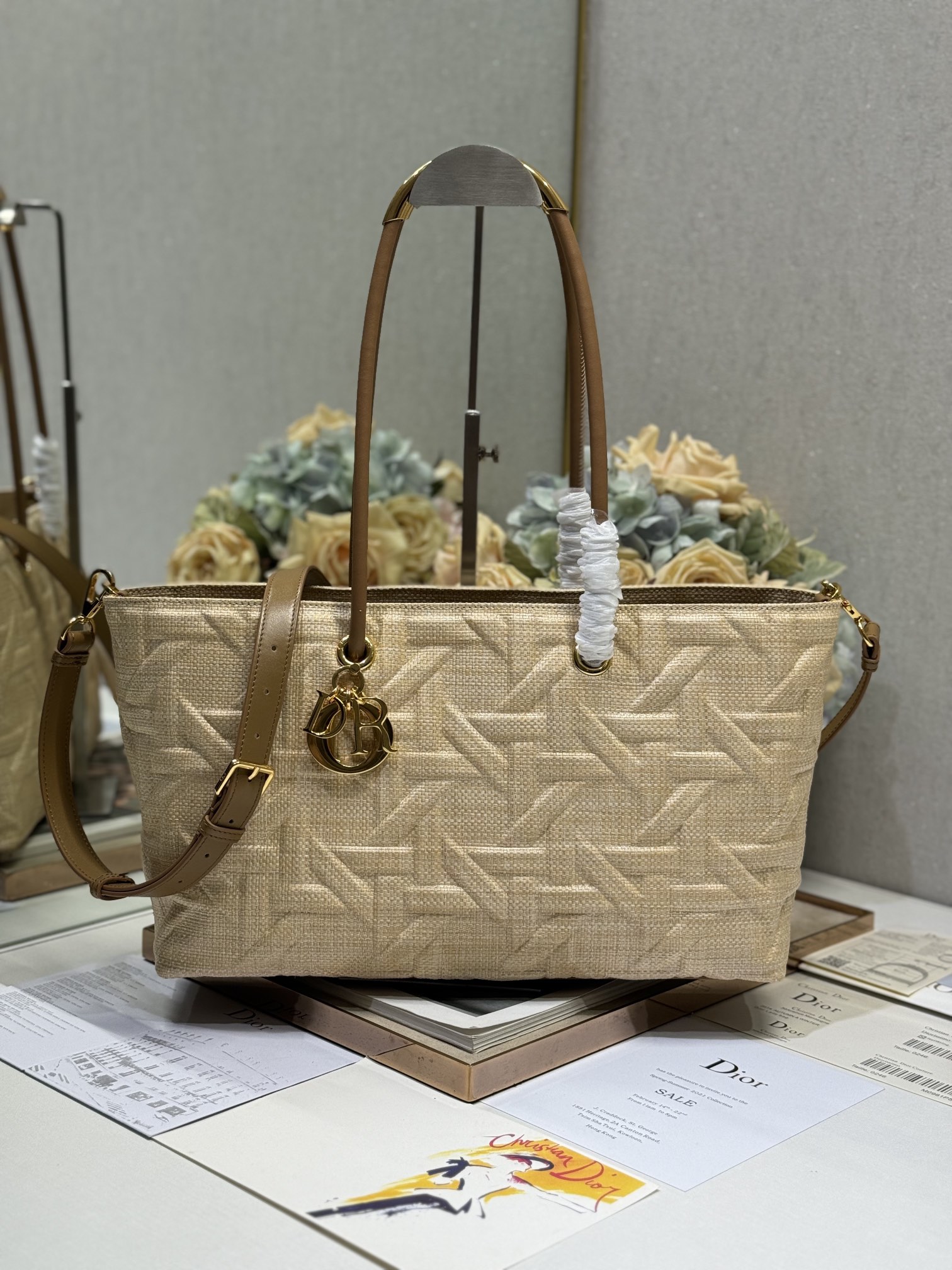 Dior Bags Handbags Raffia Spring/Summer Collection Vintage Casual