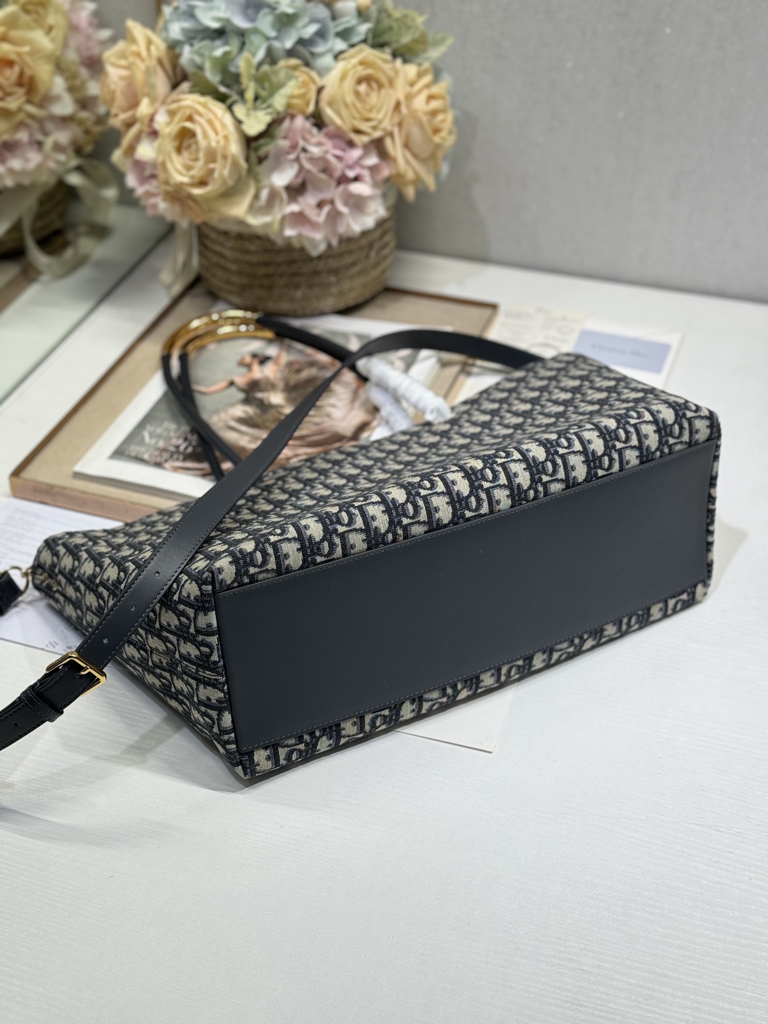 Dior💯Toujours 大号手袋〔蓝D布 6