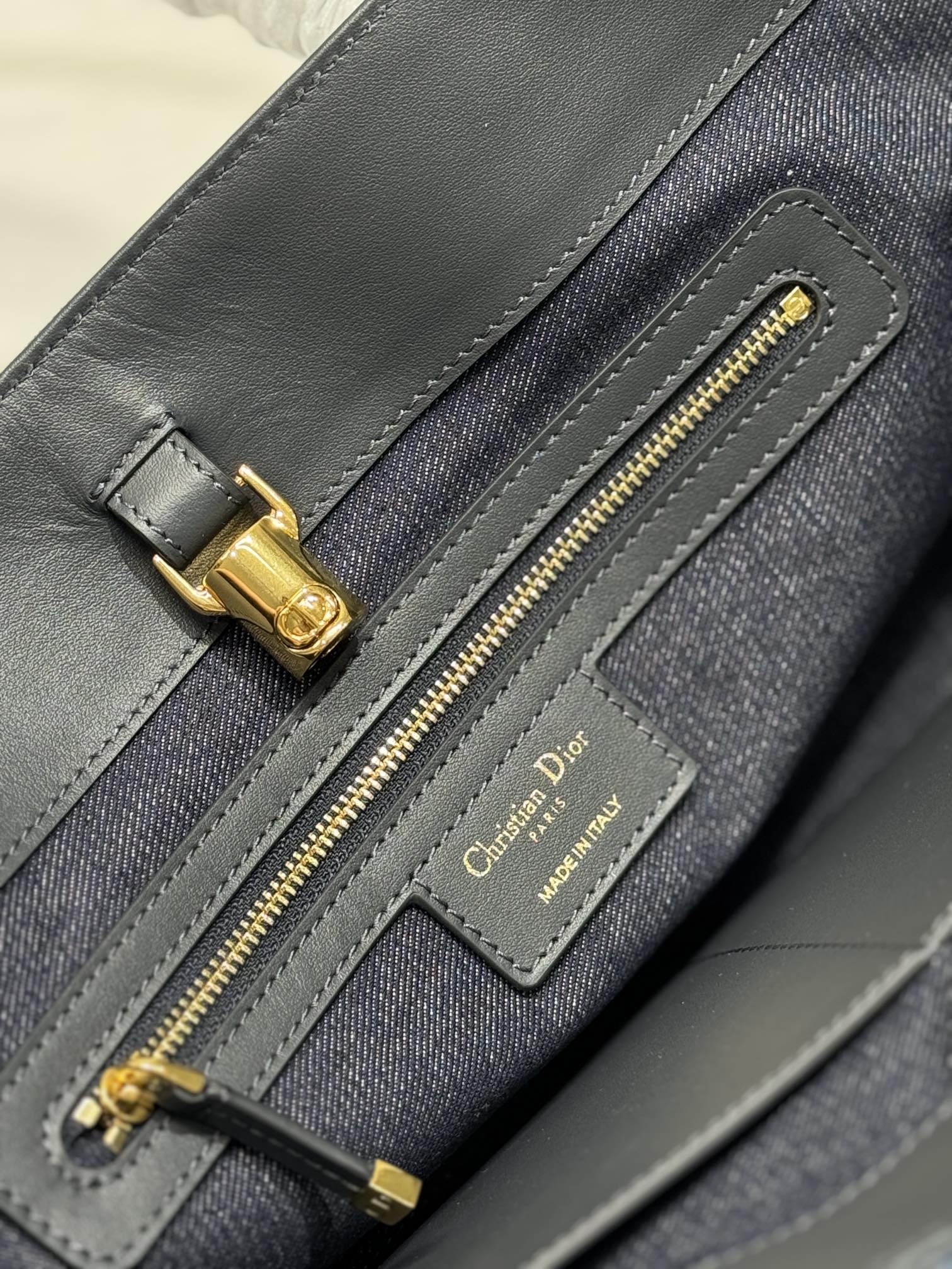 Dior💯Toujours 大号手袋〔D布牛仔 9