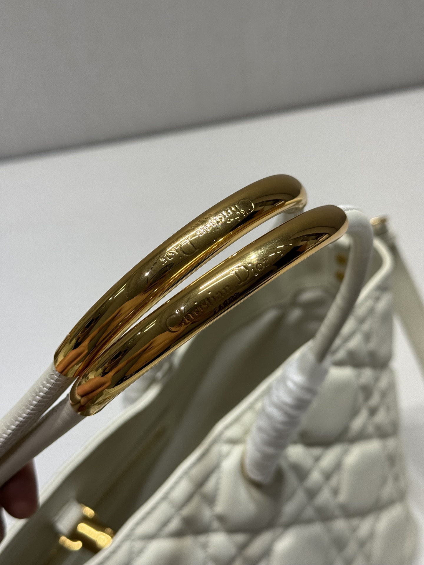 Dior💯Toujours 大号手袋〔白色 4