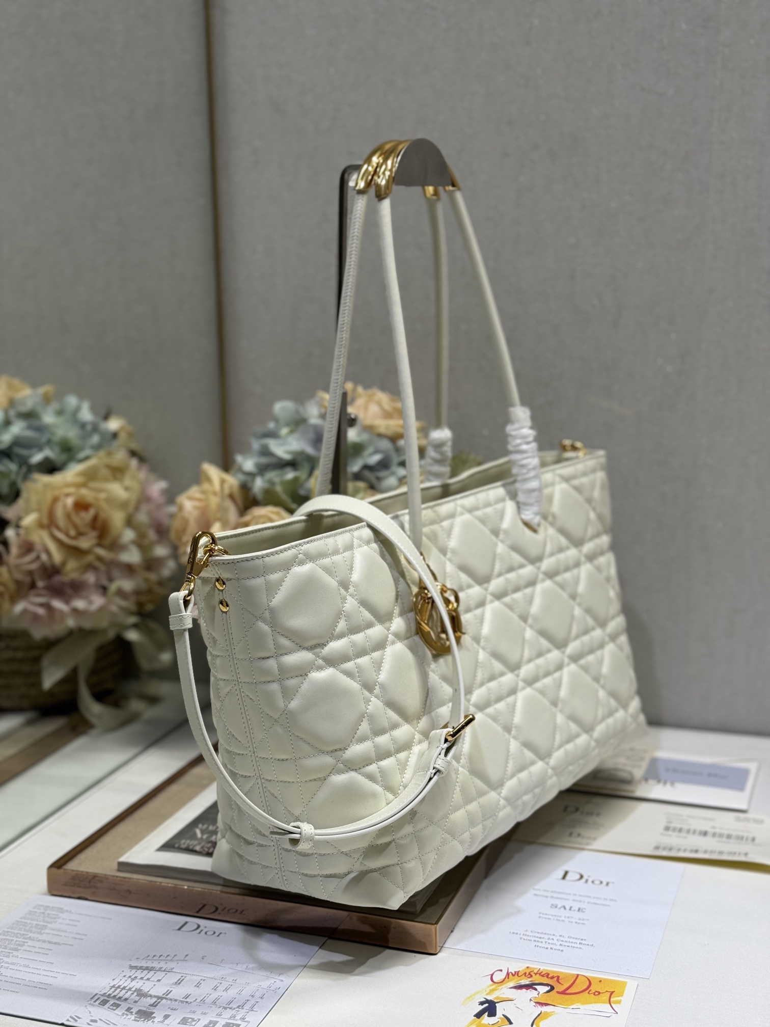 Dior💯Toujours 大号手袋〔白色 2