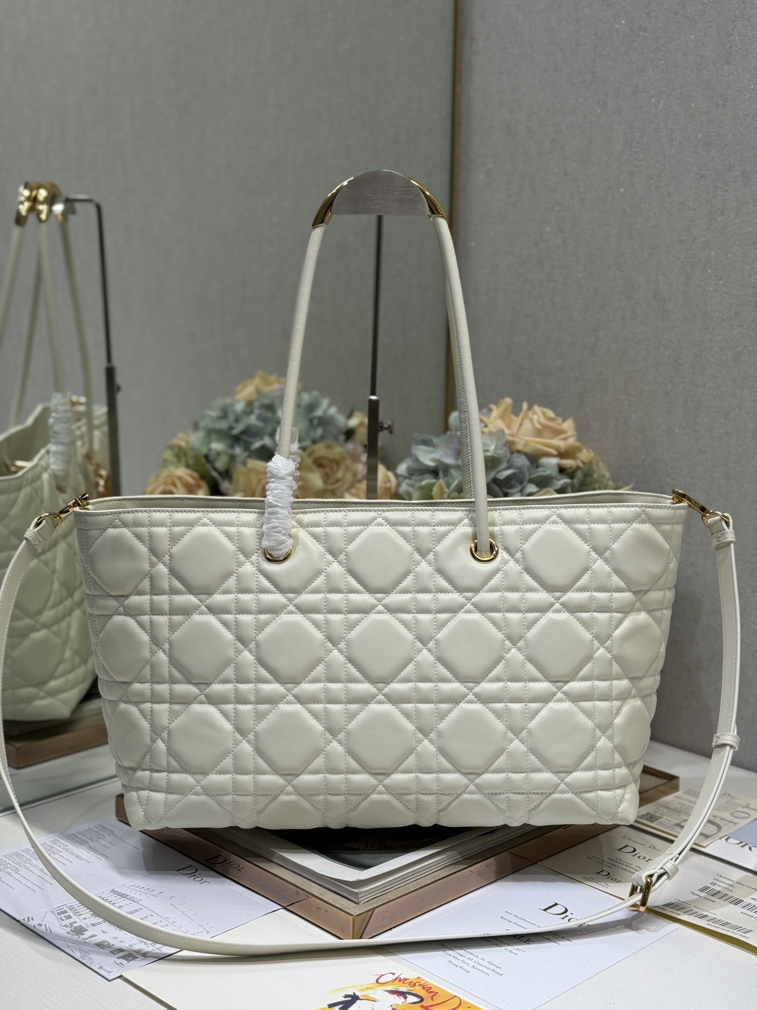 Dior💯Toujours 大号手袋〔白色 5