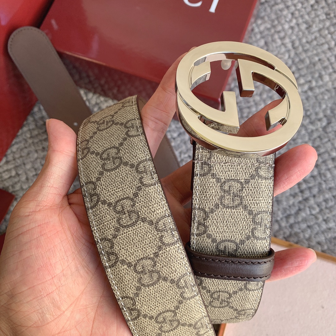 双G专柜货 正版开模 原版面料 宽4.0cm 顶级做工 原单品质 高端商务休闲款 简约百搭