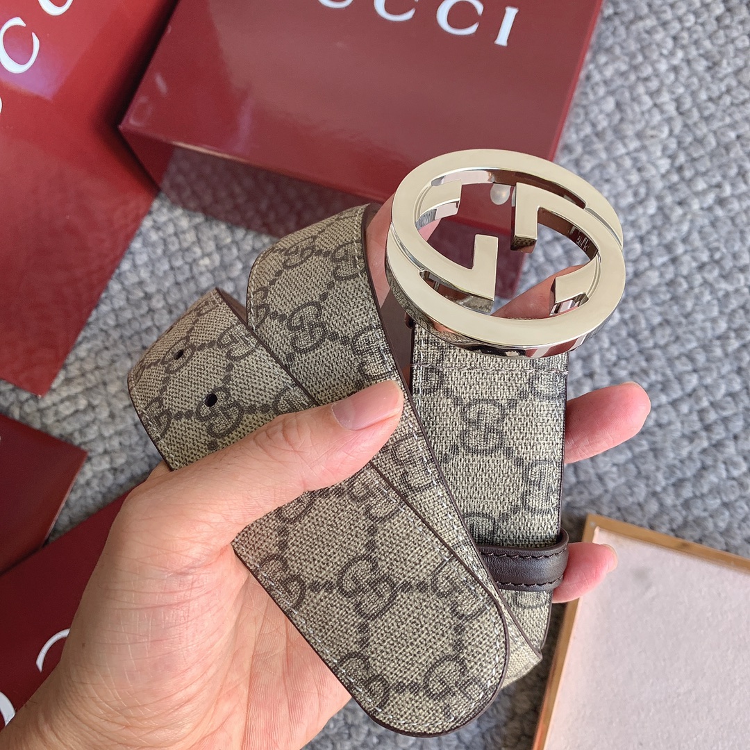 双G专柜货 正版开模 原版面料 宽4.0cm 顶级做工 原单品质 高端商务休闲款 简约百搭