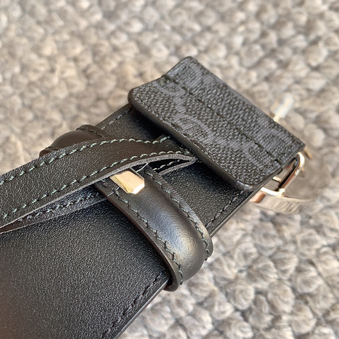 双G专柜货 正版开模 原版面料 宽4.0cm 顶级做工 原单品质 高端商务休闲款 简约百搭