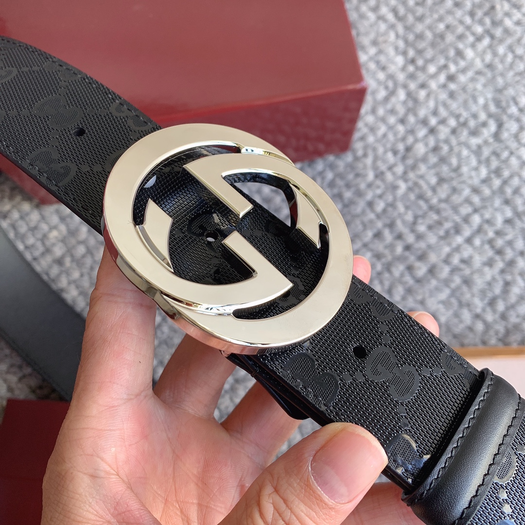 双G专柜货 正版开模 原版面料 宽4.0cm 顶级做工 原单品质 高端商务休闲款 简约百搭