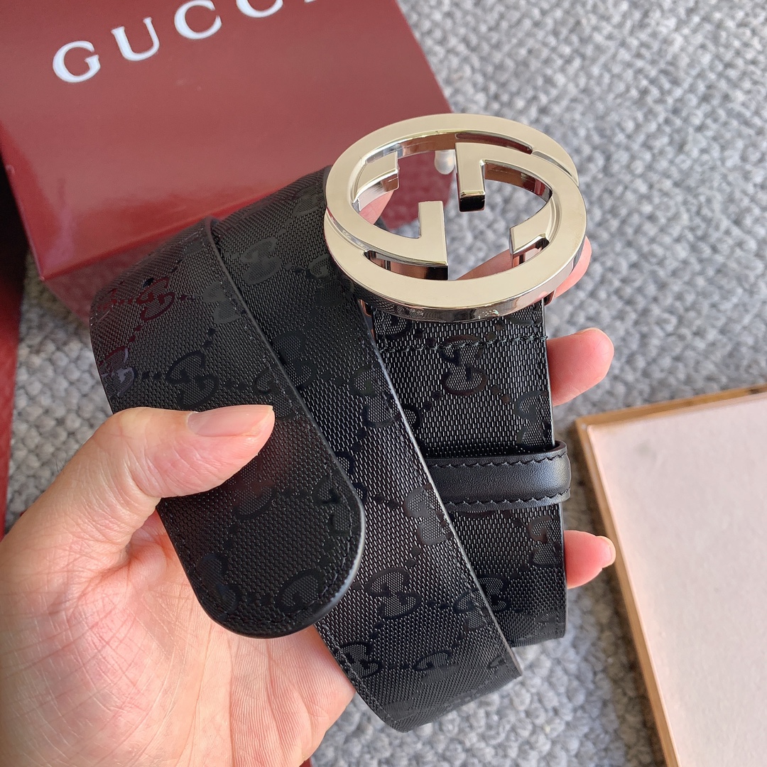 双G专柜货 正版开模 原版面料 宽4.0cm 顶级做工 原单品质 高端商务休闲款 简约百搭