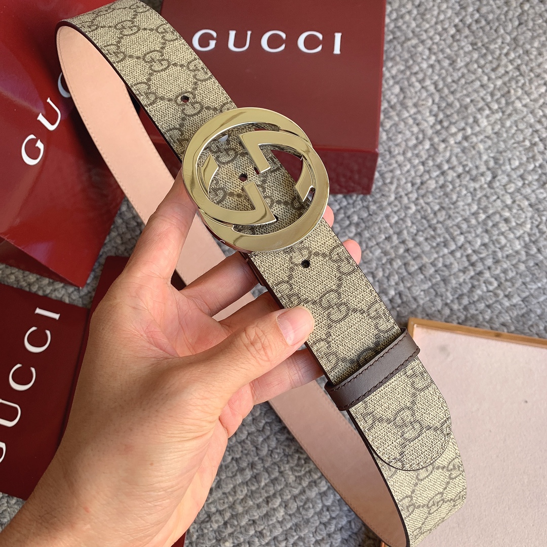 双G专柜货 正版开模 原版面料 宽4.0cm 顶级做工 原单品质 高端商务休闲款 简约百搭