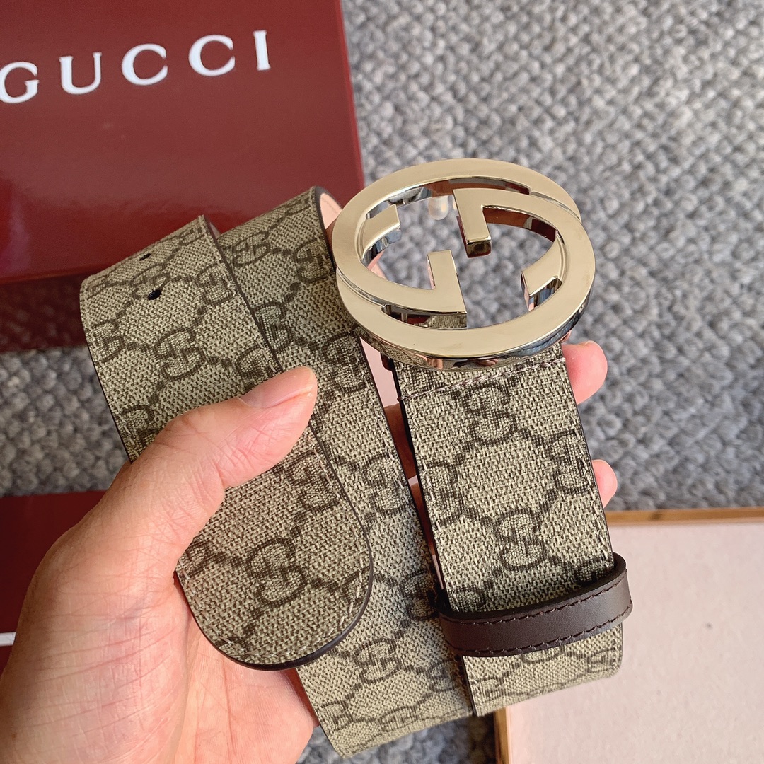 双G专柜货 正版开模 原版面料 宽4.0cm 顶级做工 原单品质 高端商务休闲款 简约百搭