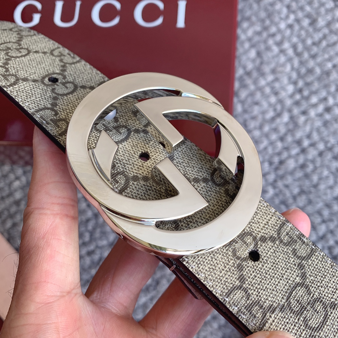 双G专柜货 正版开模 原版面料 宽4.0cm 顶级做工 原单品质 高端商务休闲款 简约百搭