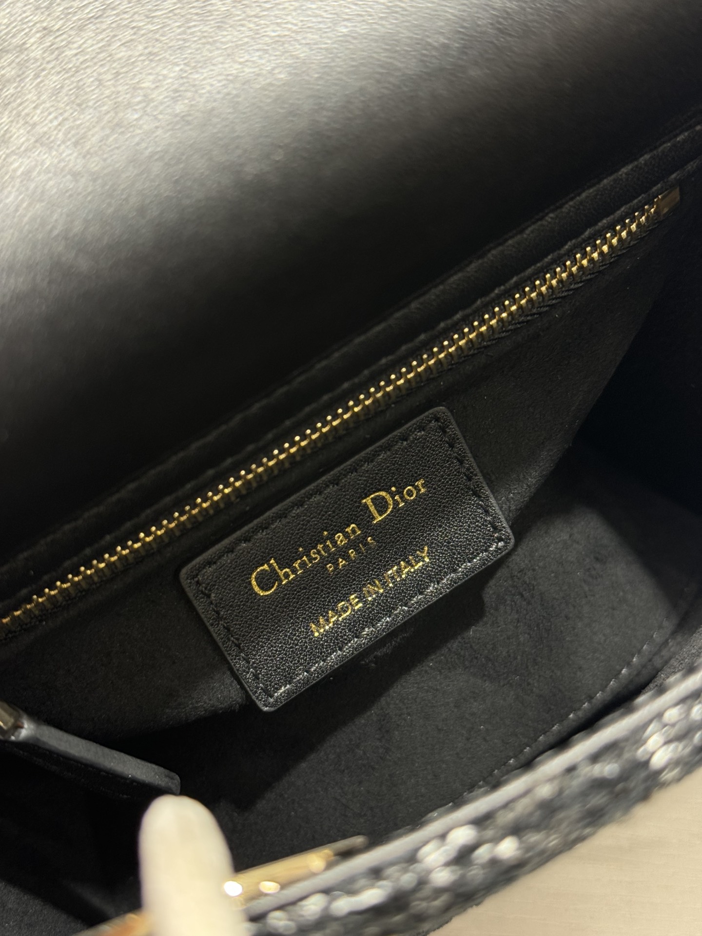Lady Dior Black Tweed Small Bag with Gold Hardware, 17 x 7.5 x 14 cm 10 i1730363516 9374 8