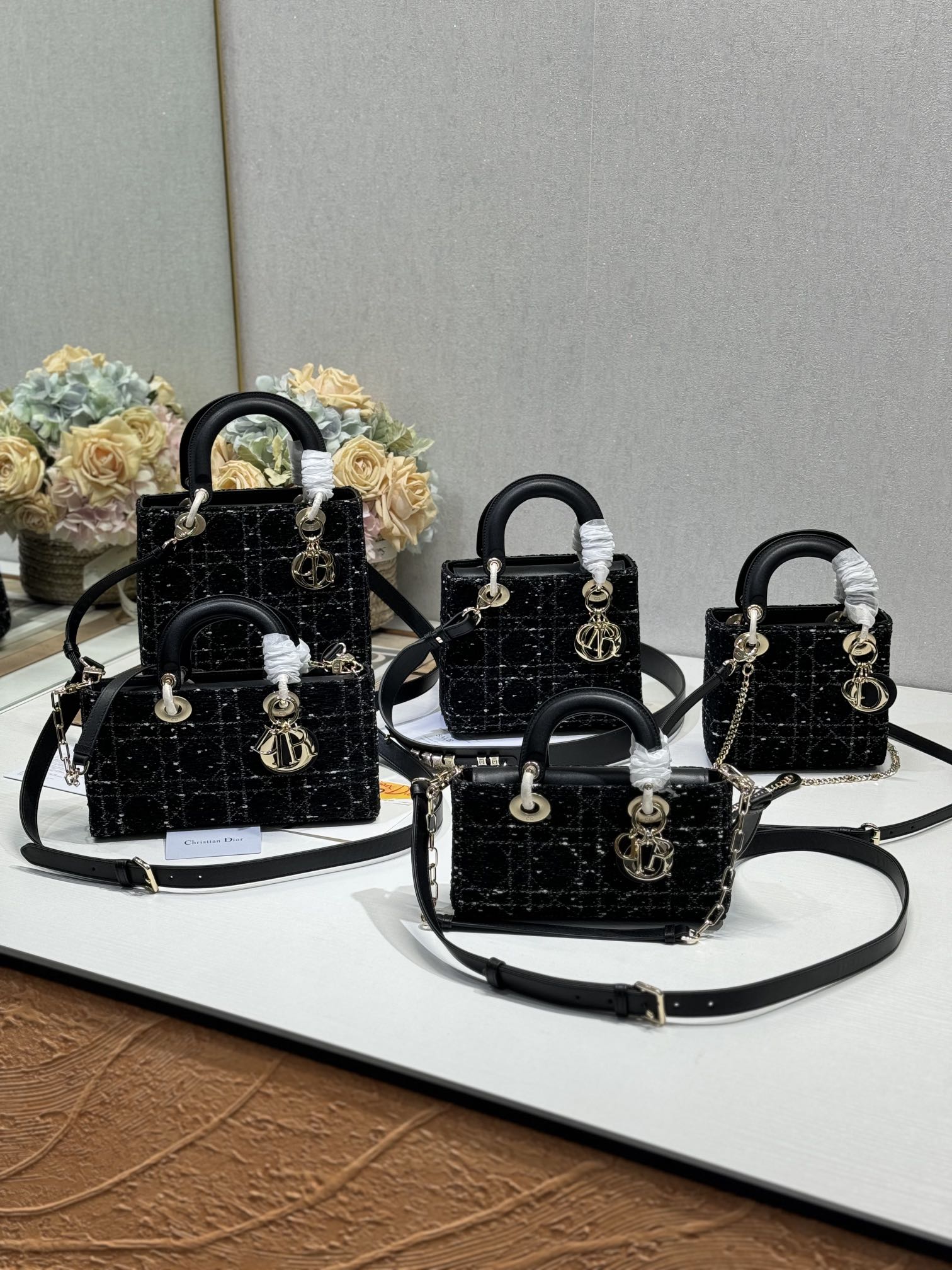 Elegant Lady Dior Bag: Black Tweed, Multiple Sizes Available, A Timeless Classic 3 i1730364685 5450 2