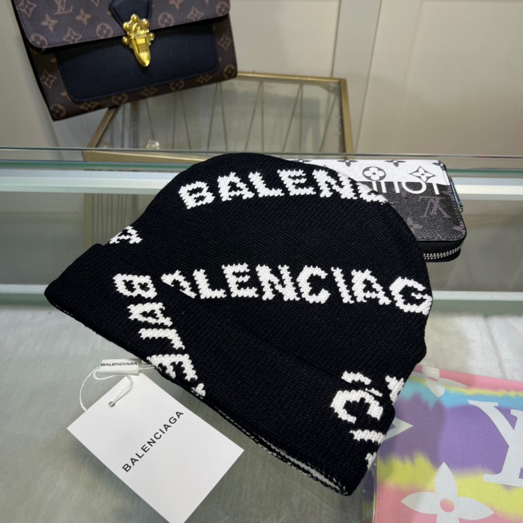 Balenciaga Sombreros Sombrero de punto Universal para hombres y mujeres Tejido Colección otoño – invierno