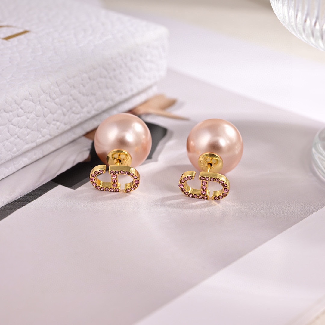 Dior Letter Logo Earrings - Comprehensive