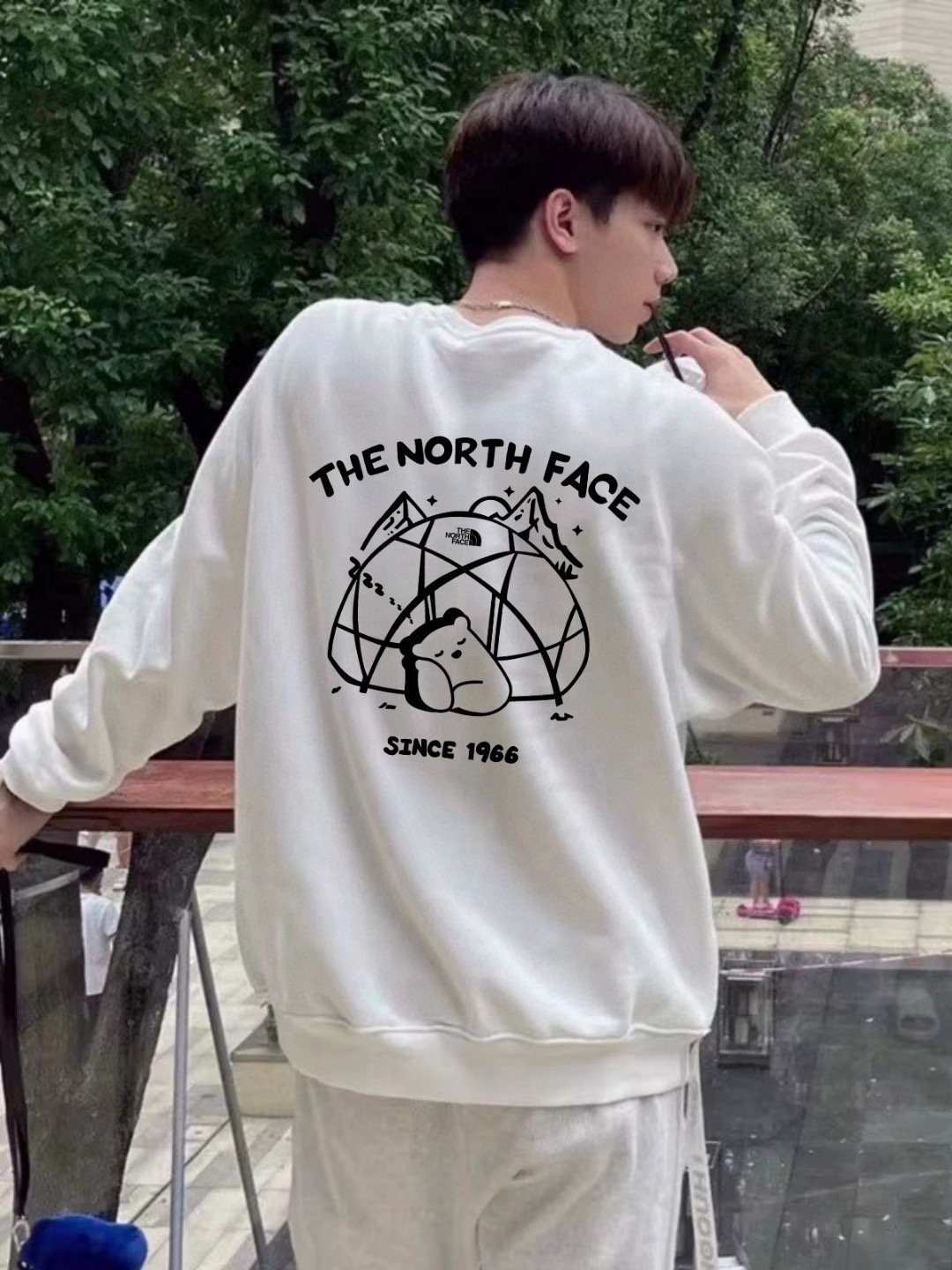 TNF’s New North Logo Series Coat in 420g Baby Velvet for Men and Women - 图片 1