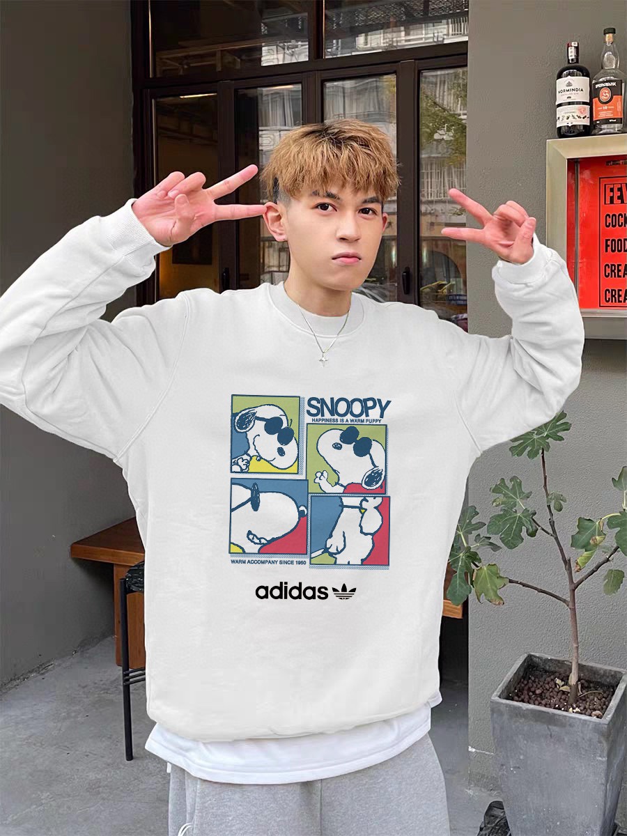 Adidas Snoopy Joint Letter Series Coat in BGJ Velvet – Stylish and Versatile! - 图片 5