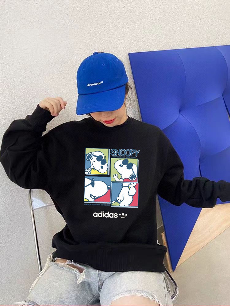 Adidas Snoopy Joint Letter Series Coat in BGJ Velvet – Stylish and Versatile! - 图片 4